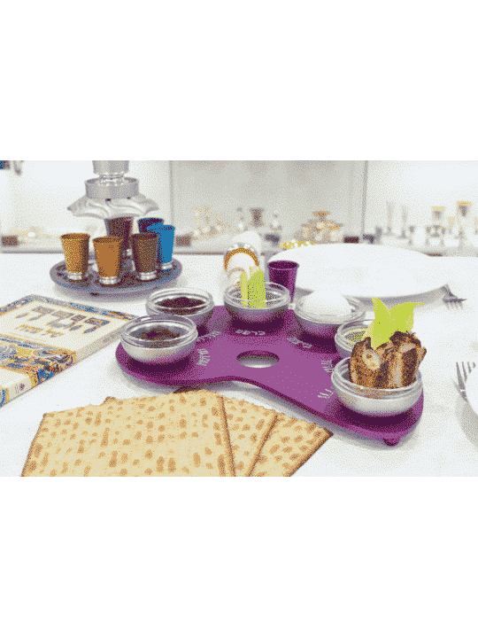 אלומיניום אנודייז צבעים בהתאמה אישית צלחת פסח, צלחות הסדר מאלומיניום